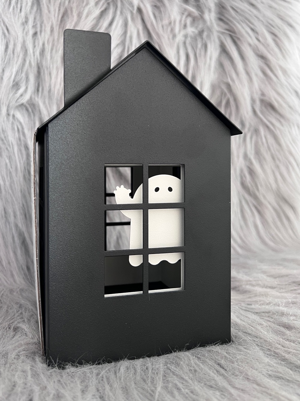 Ghost, Cat, Bat Tea Light Holder - Black & White - NWT - IKEA Kustfyr
